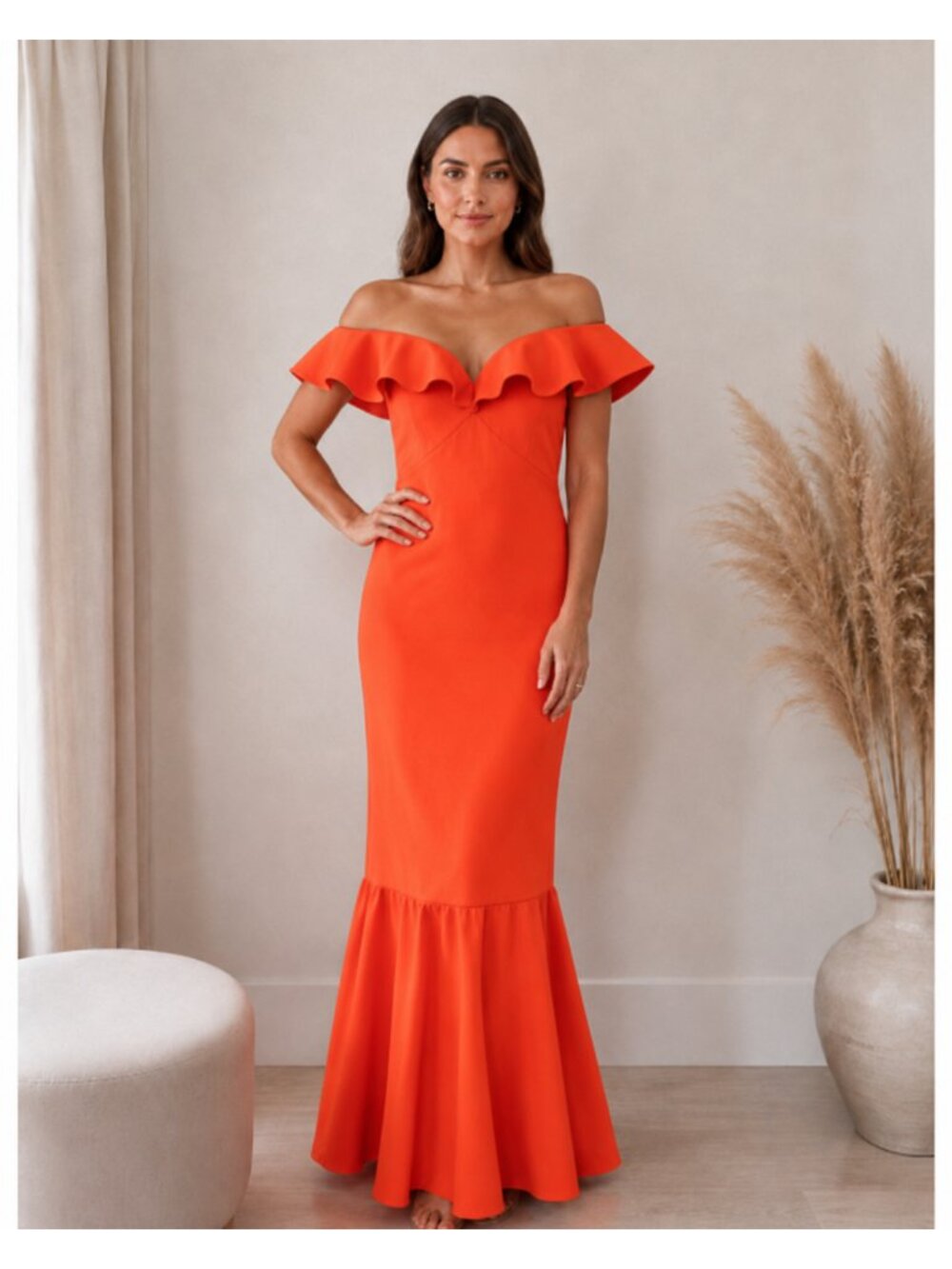 SACHIN & BABI Mason Formal Gown NWT size 8 New Orange